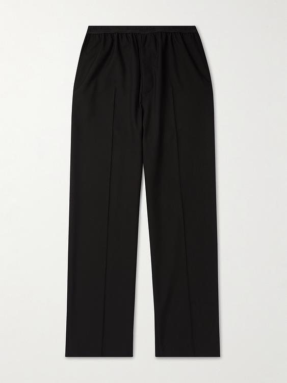 Black wide-leg casual trousers from Balenciaga