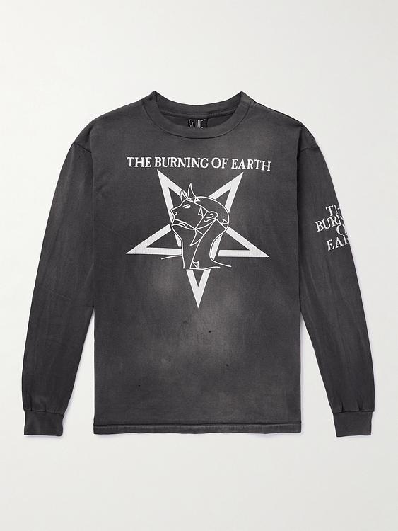 Print dark grey sweatshirt from Saint Mxxxxxx