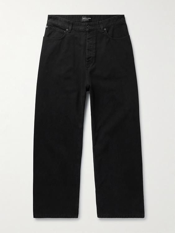 Black wide-leg jeans from Balenciaga