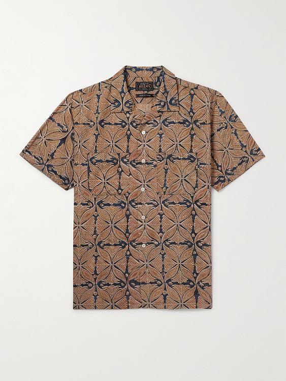 Brown short sleeve shirt from Beams Plus