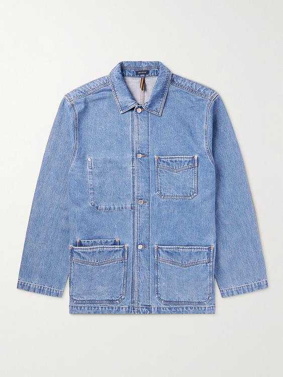 Blue denim jacket from Drake's