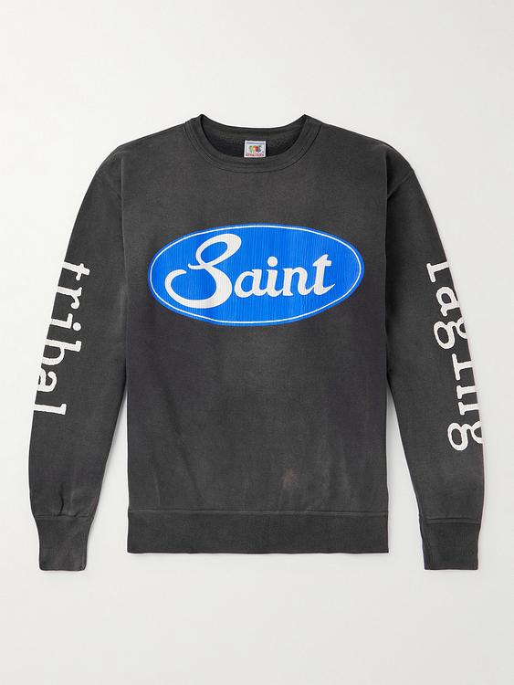 Print dark grey sweatshirt from Saint Mxxxxxx