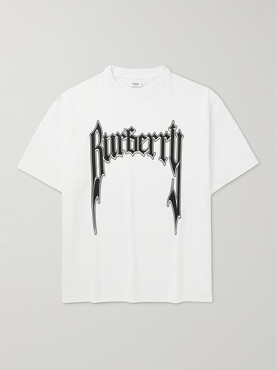 Print white t-shirt from Burberry
