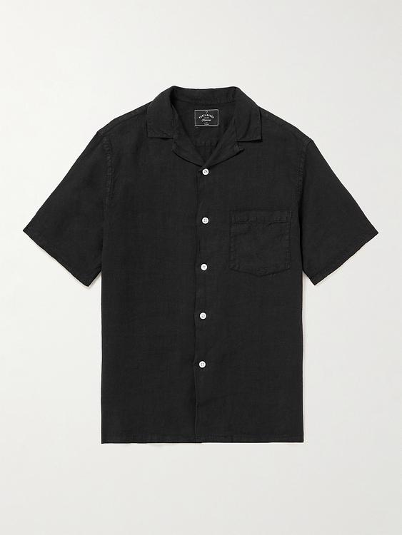 Black short sleeve shirt from Portuguese Flannel