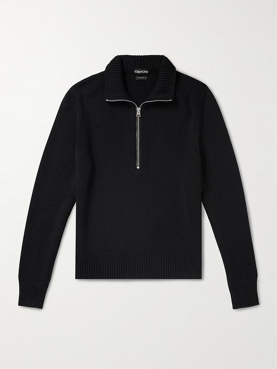 Black half-zip from Tom Ford