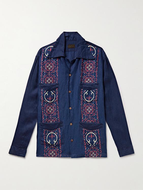 Dark blue casual shirt from Kapital