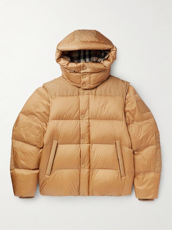 Beige down jacket from Burberry