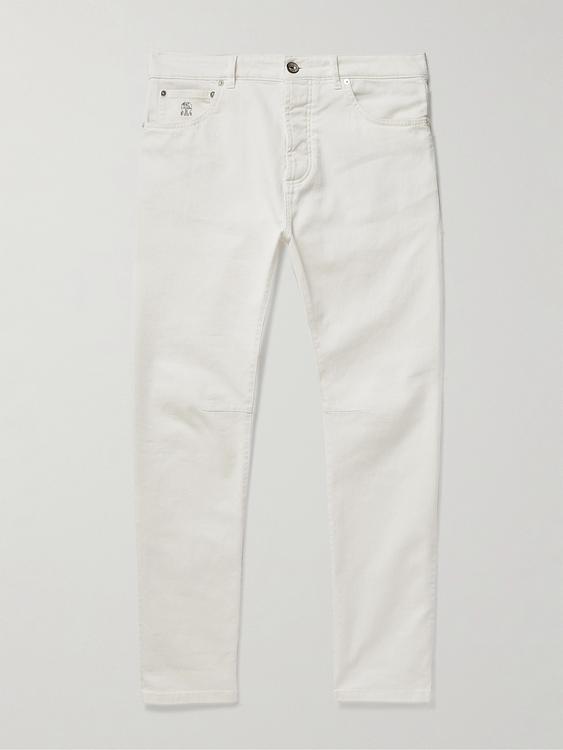White chinos from Brunello Cucinelli