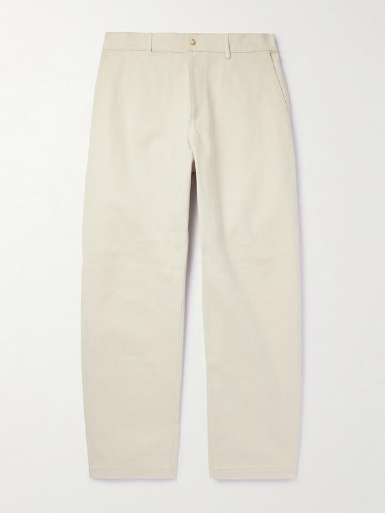White casual trousers from De Bonne Facture