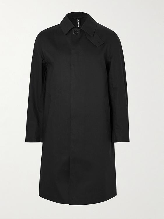 Black trench coat from Mackintosh