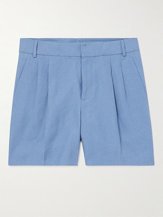 Blue chino shorts from Loro Piana