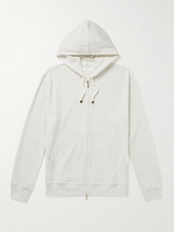 White hooded sweatshirt from Brunello Cucinelli
