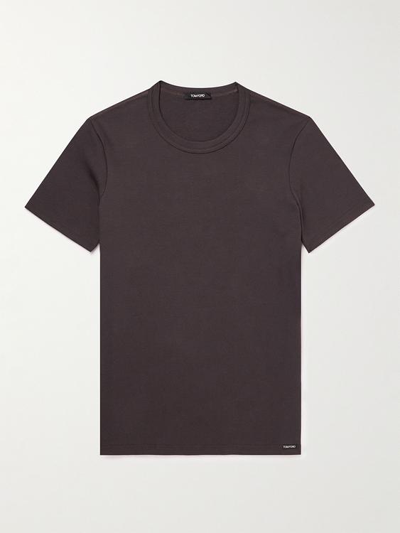 Dark brown t-shirt from Tom Ford