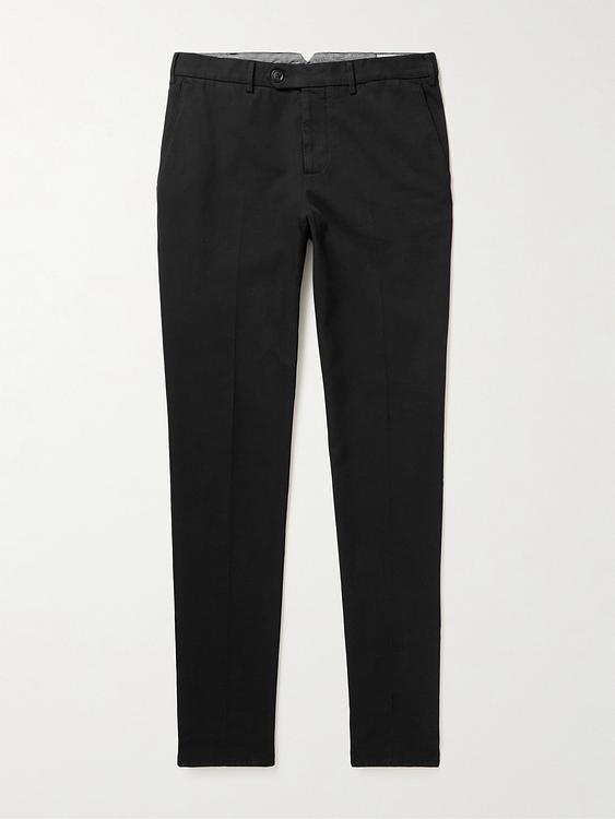 Black chinos from Brunello Cucinelli
