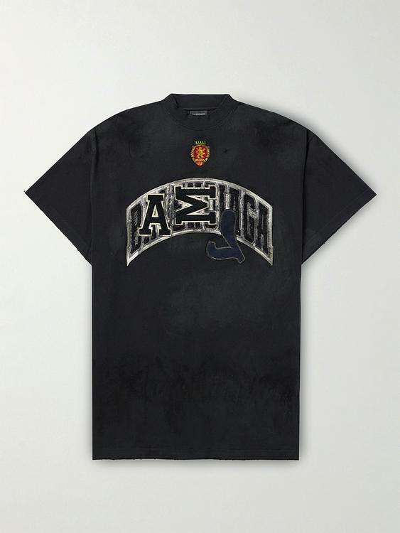 Print black t-shirt from Balenciaga