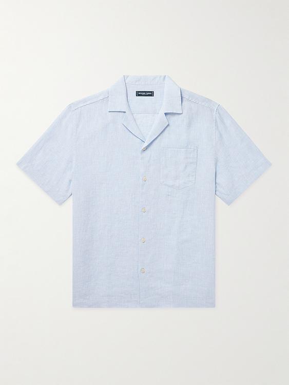 Light blue short sleeve polo shirt from Frescobol Carioca