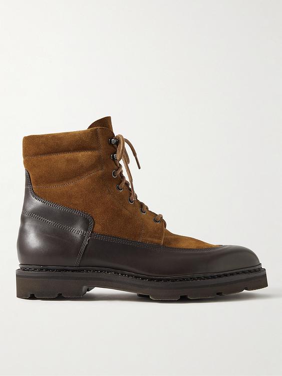 Black lace-up boots from John Lobb