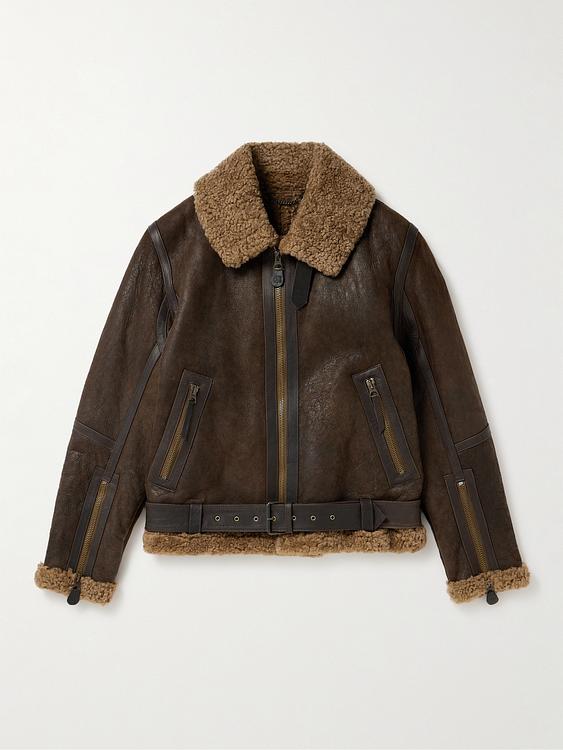 Dark brown leather jacket from Belstaff