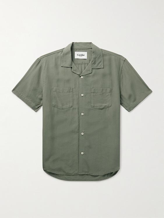 Taupe short sleeve shirt from Corridor