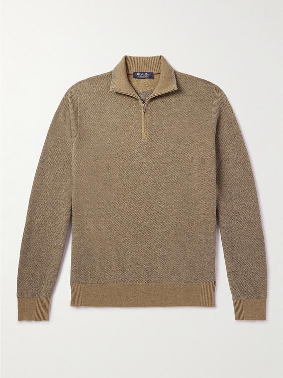 Brown half-zip from Loro Piana
