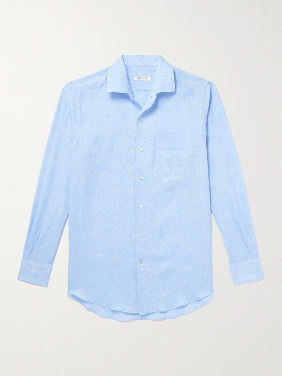 Light blue casual shirt from Loro Piana