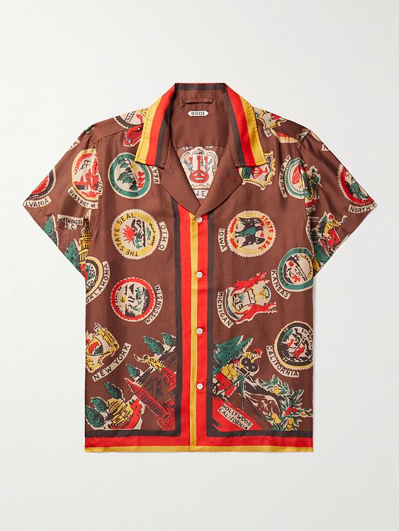 Multicolor short sleeve shirt from Bode