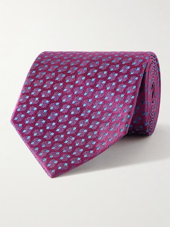 Dotted multicolor tie from Charvet