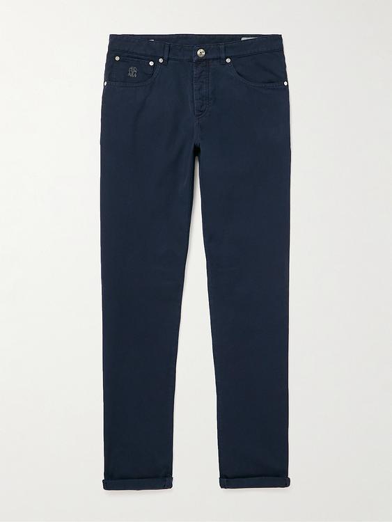 Black chinos from Brunello Cucinelli