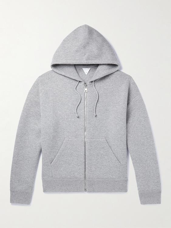 Grey hooded sweatshirt from Bottega Veneta