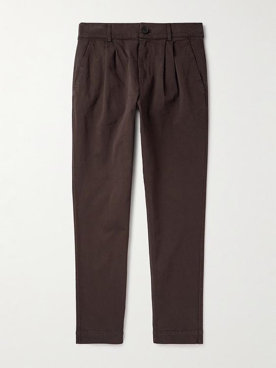 Dark brown casual trousers from Mr P.