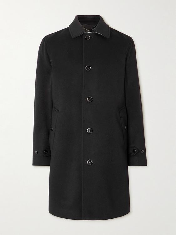 Black coat from Burberry