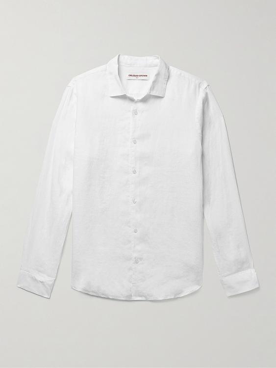 White casual shirt from Orlebar Brown