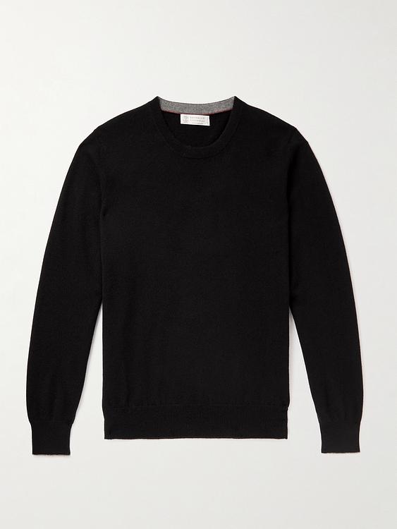 Black sweatshirt from Brunello Cucinelli