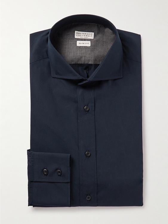 Black business shirt from Brunello Cucinelli