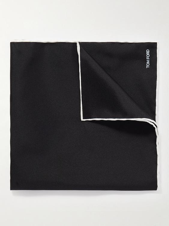 Black pocket square from Tom Ford