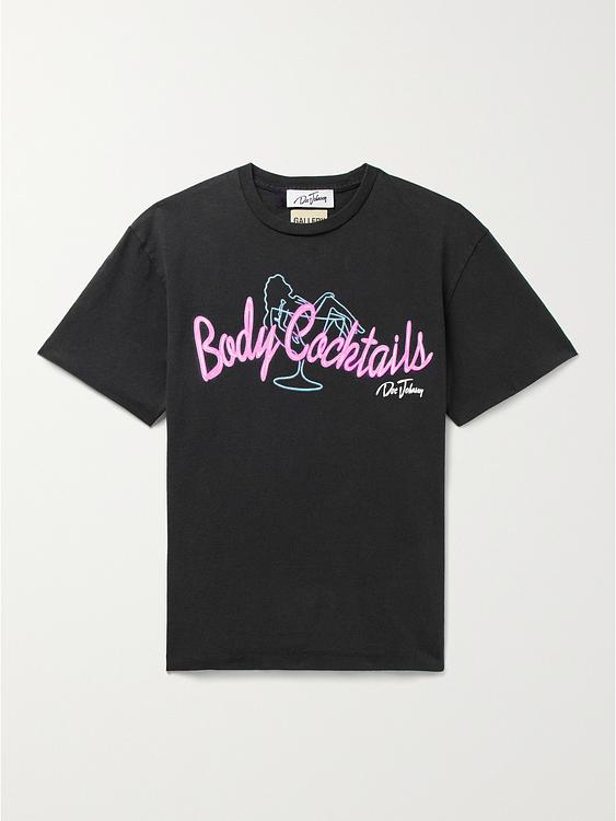 Print black t-shirt from Gallery Dept.
