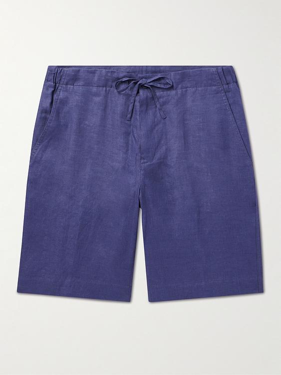 Dark blue chino shorts from Loro Piana