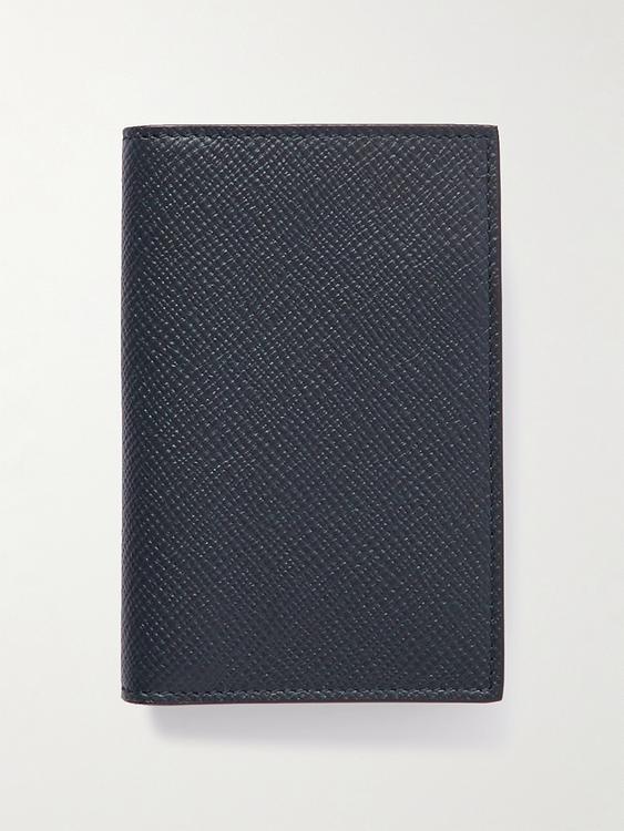 Dark grey wallet from Smythson