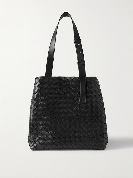 Black tote bag from Bottega Veneta