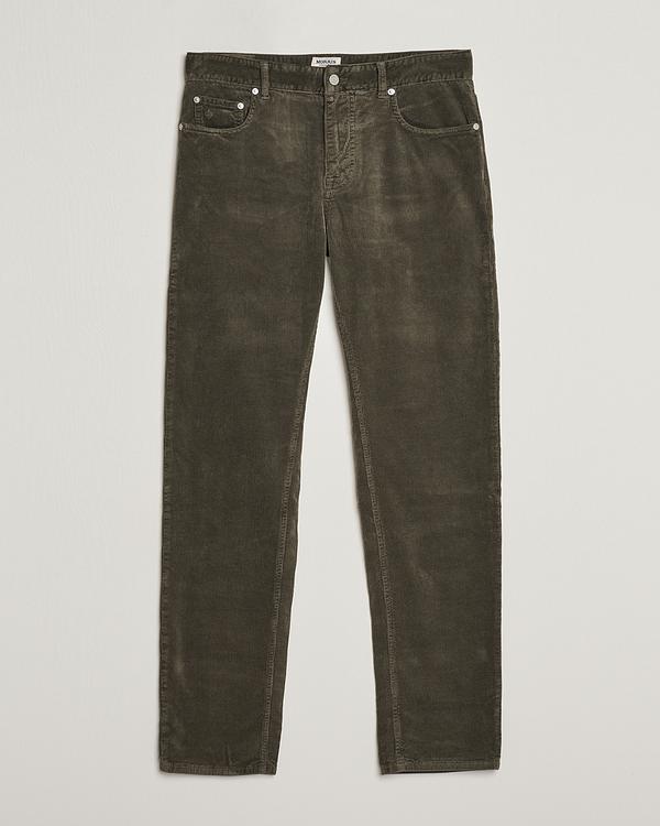 Dark green corduroy trousers from Morris