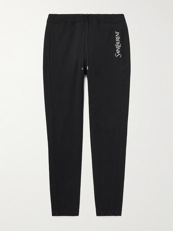 Print black sweatpants from Saint Laurent