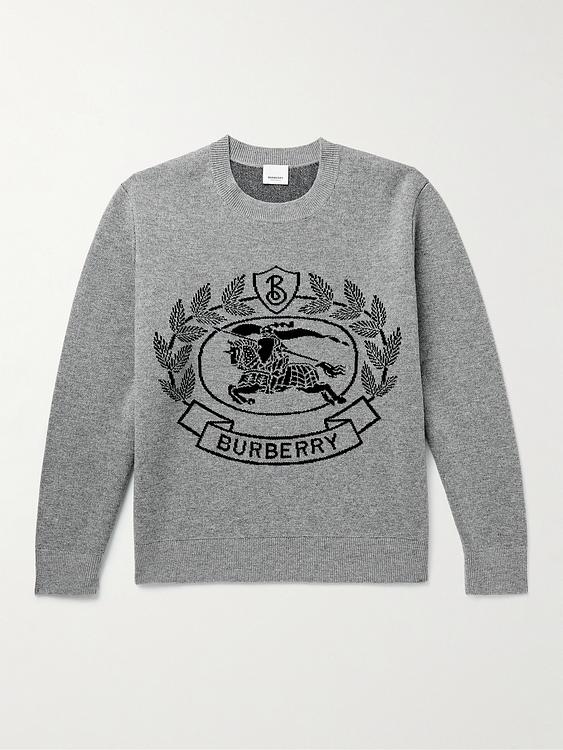 Print grey sweatshirt from Burberry