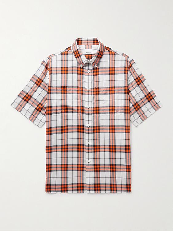 Checkered multicolor short sleeve shirt from Burberry