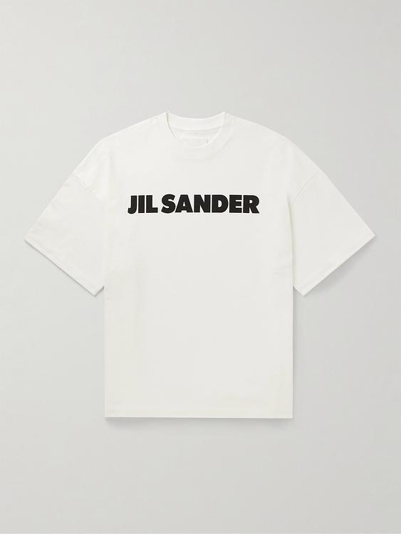 Print white t-shirt from Jil Sander