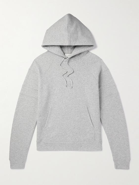 Grey hooded sweatshirt from Saint Laurent