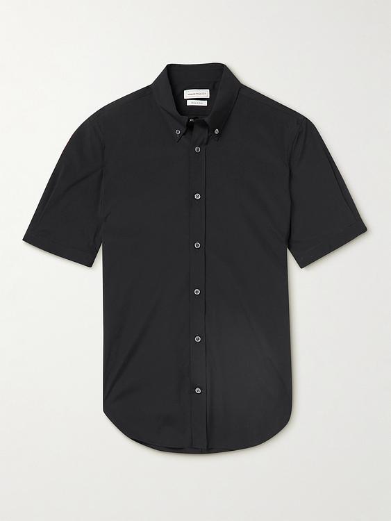 Black short sleeve shirt from Alexander Mcqueen