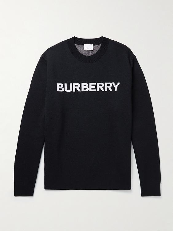 Print black sweatshirt from Burberry