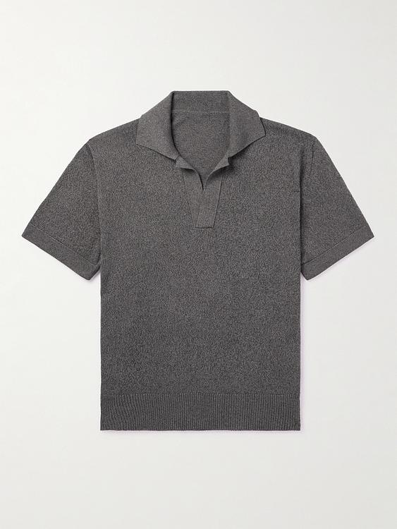 Grey short sleeve polo shirt from Stòffa