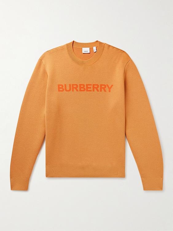 Print orange sweatshirt from Burberry