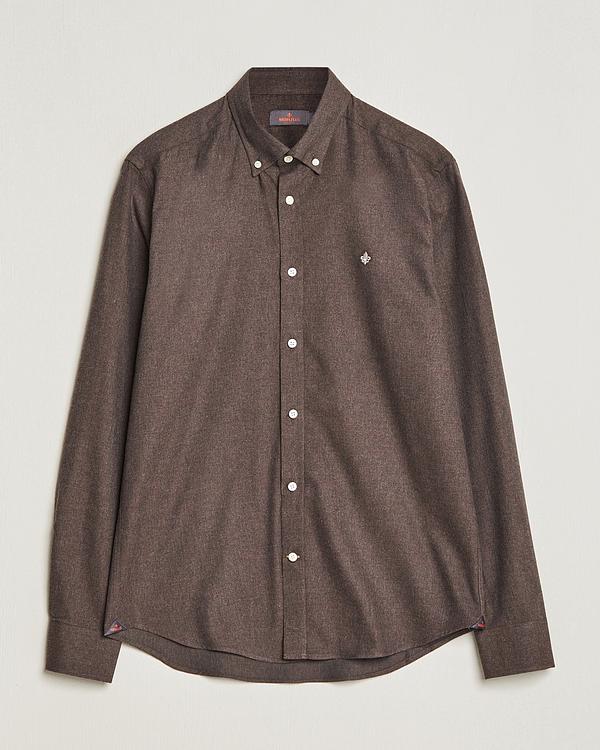 Taupe flannel shirt from Morris